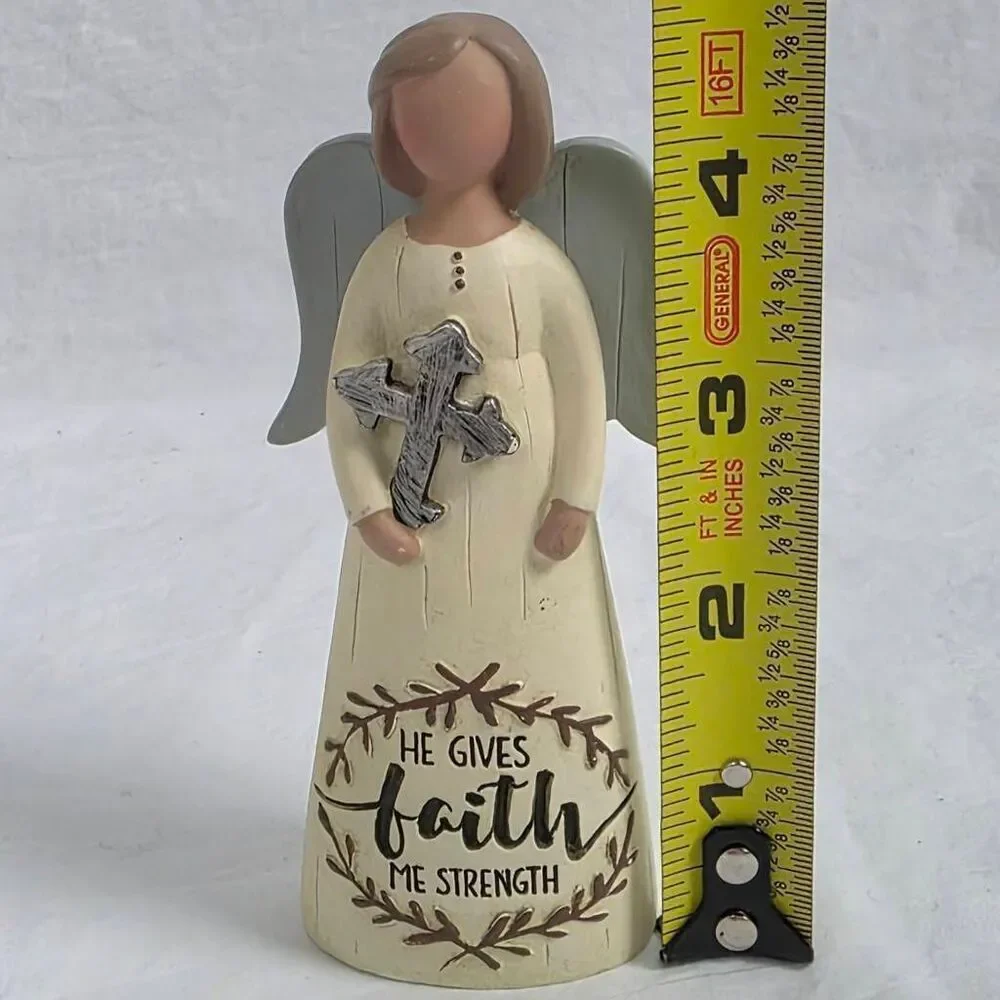 B. Lloyd Angel Figurine He Gives Faith Me Strength